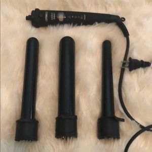 Amika Switch Base Hair Curler with 3 attachments